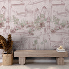 TAJ Gardens - Dust Pink - Marble Lotus - TAJ Gardens - Dust Pink