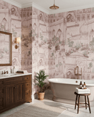 Taj Gardens – Dust Pink - Marble Lotus - Taj Gardens – Dust Pink