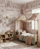 Taj Gardens – Dust Pink - Marble Lotus - Taj Gardens – Dust Pink