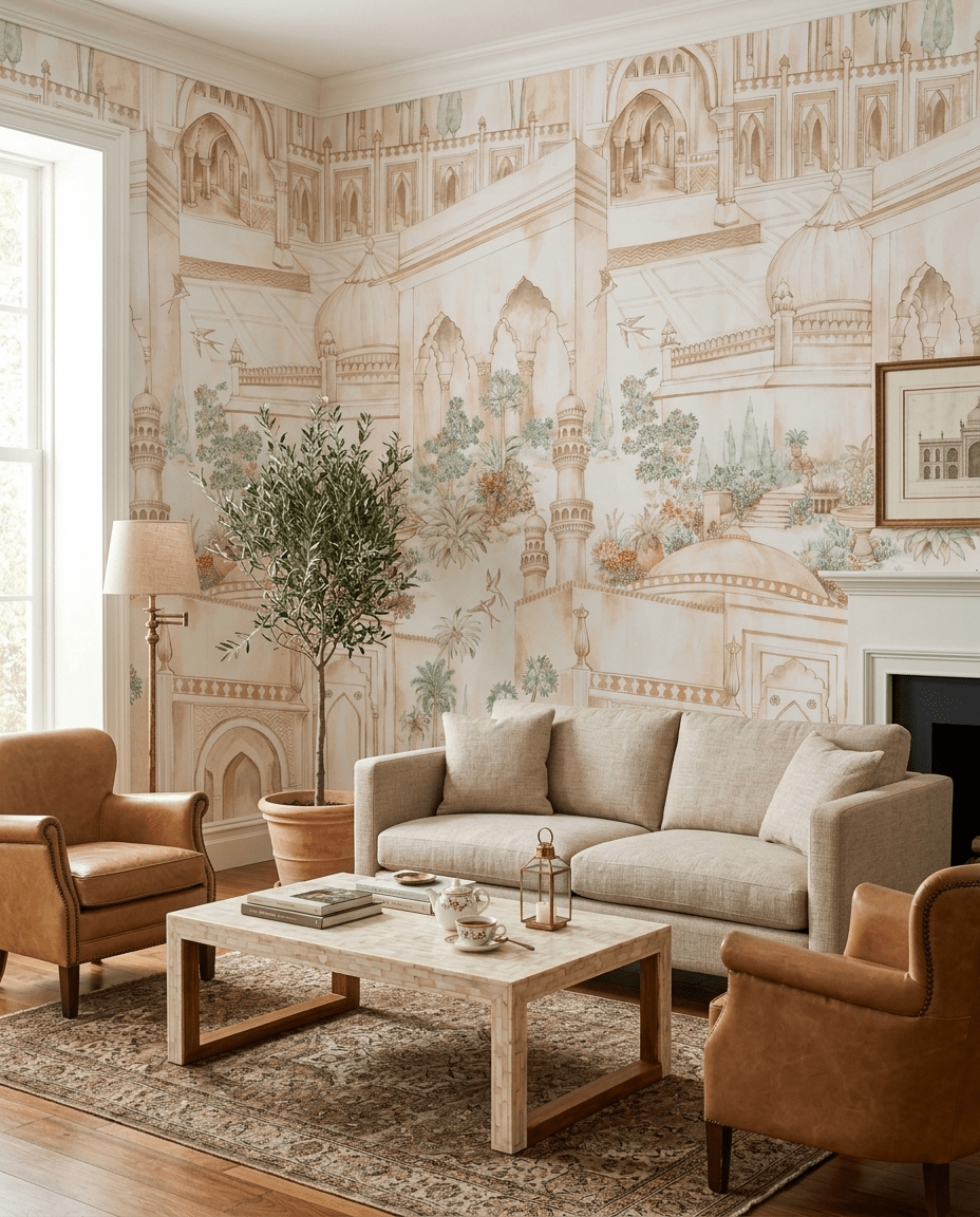 Taj Gardens – Terracotta - Marble Lotus - Taj Gardens – Terracotta