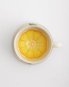 Tea Cup and Saucer Large Lemon - Marble Lotus - Tea Cup and Saucer Large Lemon