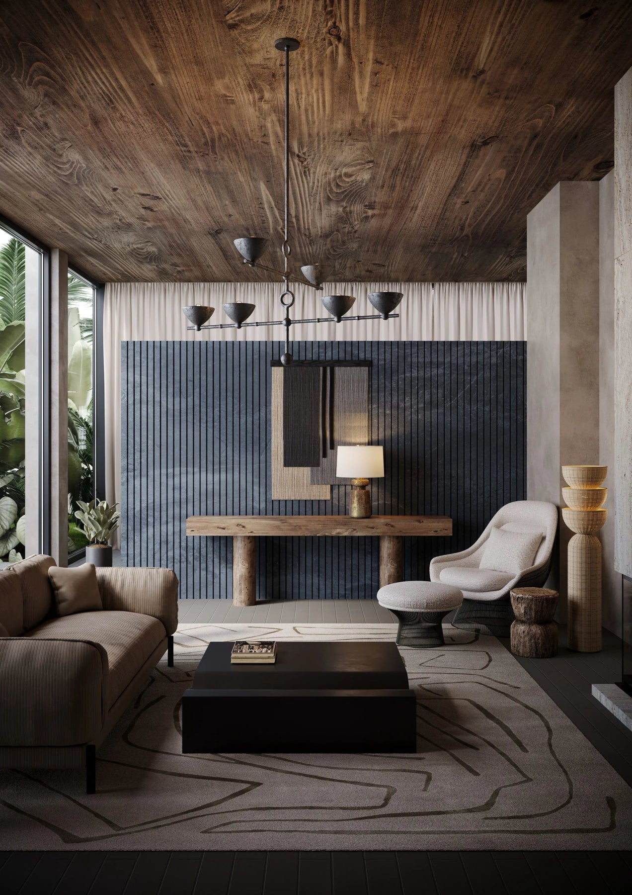 TERRON TABLE LAMP - Marble Lotus - TERRON TABLE LAMP