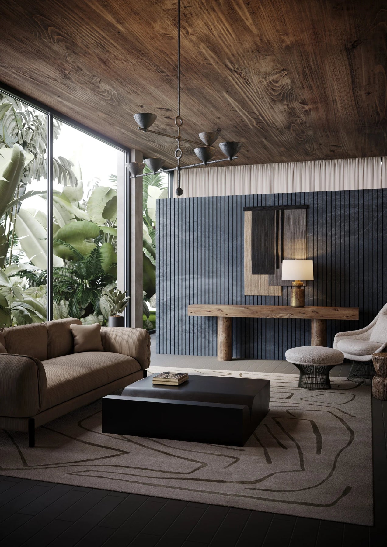 TERRON TABLE LAMP - Marble Lotus - TERRON TABLE LAMP