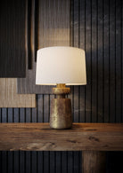 TERRON TABLE LAMP - Marble Lotus - TERRON TABLE LAMP