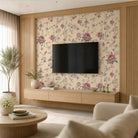 The Rose Heritage, English Floral Wallpaper - Marble Lotus - The Rose Heritage, English Floral Wallpaper