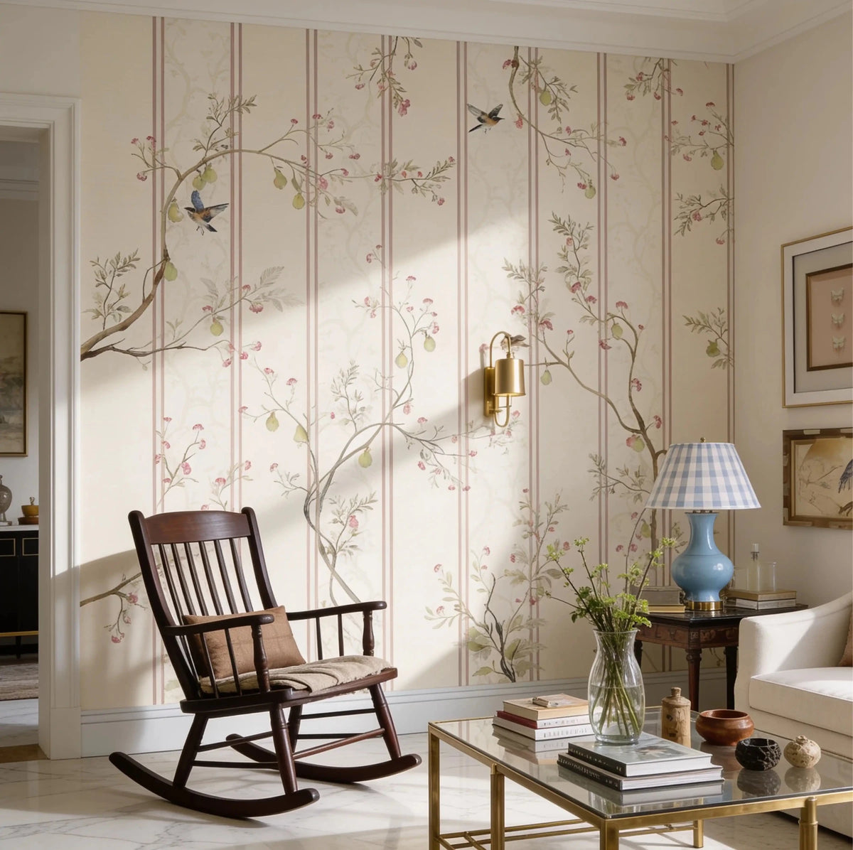 The Syntax of Spring Customised Wallpaper - Marble Lotus - The Syntax of Spring Customised Wallpaper