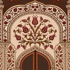 Turkey Customised Wallpaper Maroon - Marble Lotus - Turkey Customised Wallpaper Maroon