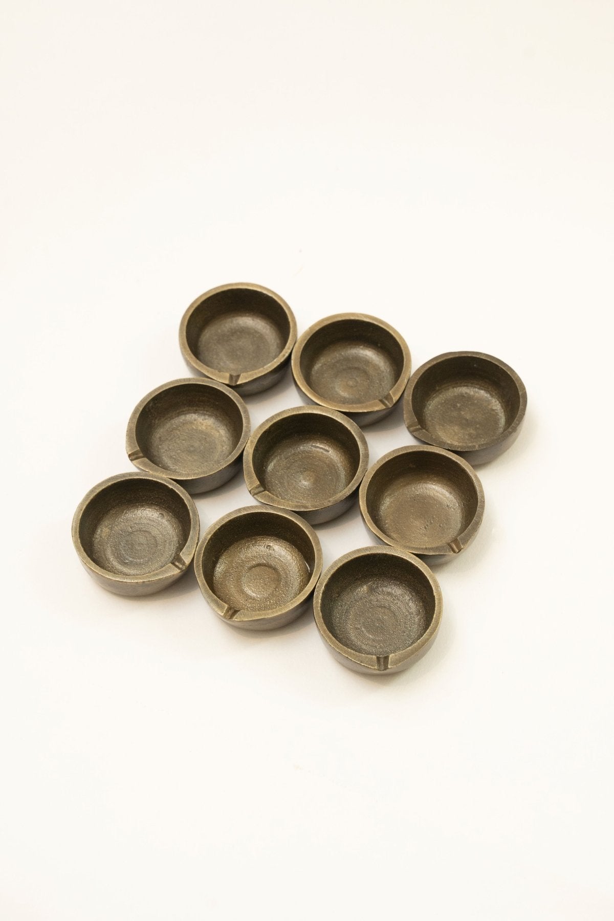 Umbra Tealight Holders, Set of 9 - Marble Lotus - Umbra Tealight Holders, Set of 9 - Marble Lotus