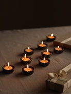 Umbra Tealight Holders, Set of 9 - Marble Lotus - Umbra Tealight Holders, Set of 9 - Marble Lotus