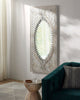 Vintage Distressed White Mirror - Marble Lotus - Vintage Distressed White Mirror