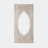 Vintage Distressed White Mirror - Marble Lotus - Vintage Distressed White Mirror