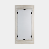 Vintage Distressed White Mirror - Marble Lotus - Vintage Distressed White Mirror