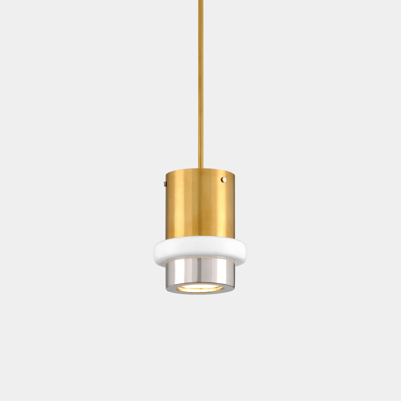 Vintage Polished Beckenham Pendant - Marble Lotus - Vintage Polished Beckenham Pendant