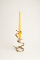 Vintage Serpent Candle Stand - Marble Lotus - Vintage Serpent Candle Stand