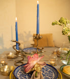 Vintage Serpent Candle Stand - Marble Lotus - Vintage Serpent Candle Stand