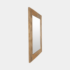 Vintage Wooden Heritage Mirror - Marble Lotus - Vintage Wooden Heritage Mirror