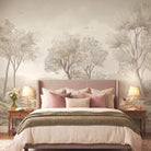Whispering Moors Wallpaper, Muted Vintage - Marble Lotus - Whispering Moors Wallpaper, Muted Vintage