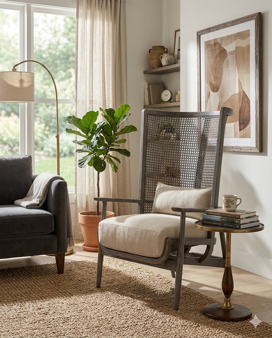 Wingman Lounge Chair - Grey - Marble Lotus - Wingman Lounge Chair - Grey