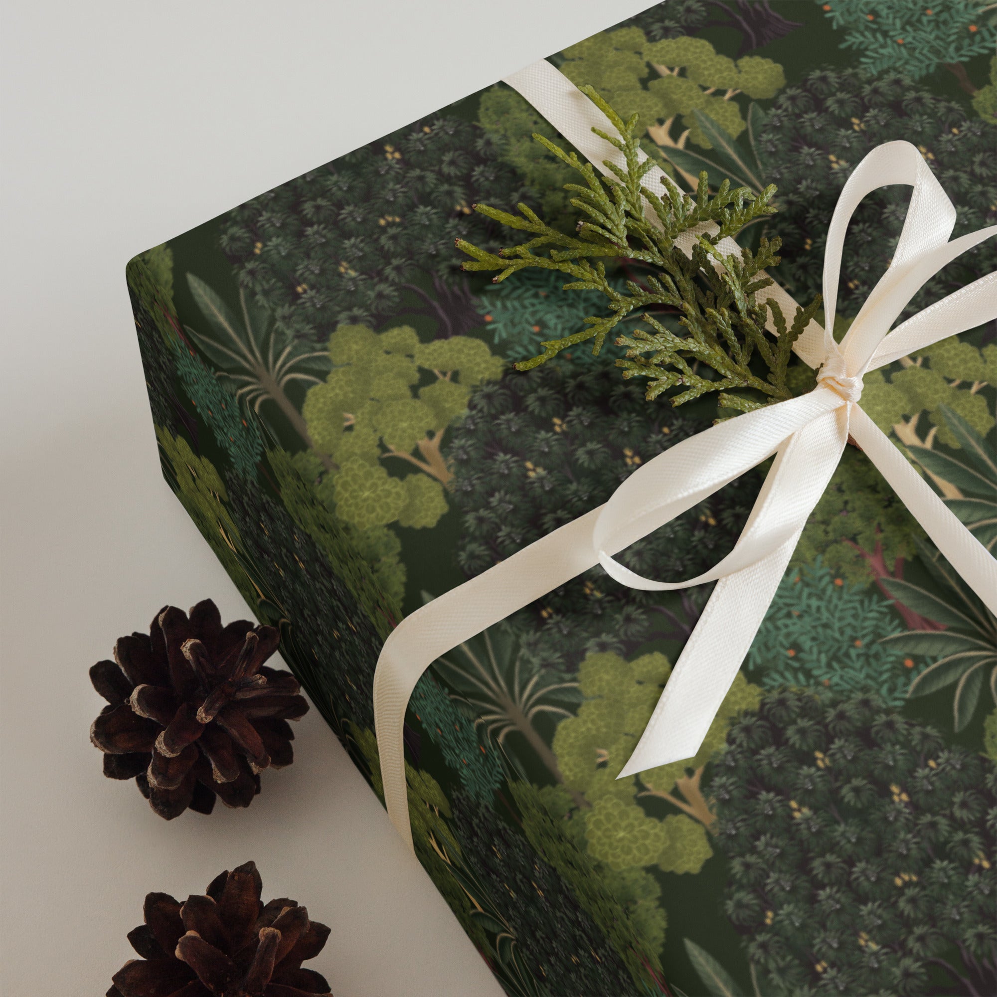 Pichwai Wrapping Paper - Green Jungle – Marble Lotus