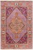 Zeus Plum Handmade Rug - Marble Lotus - Zeus Plum Handmade Rug
